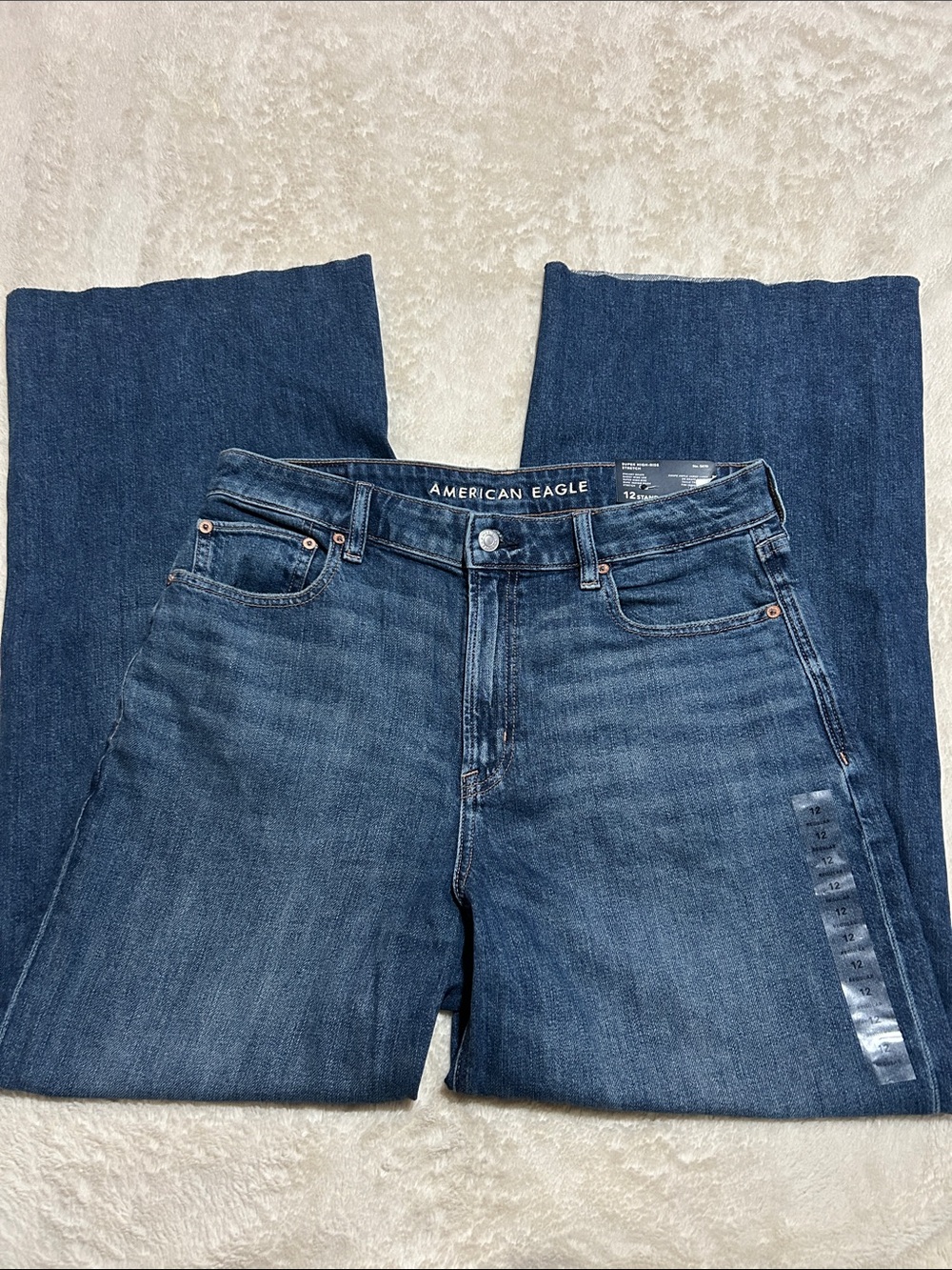 American Eagle Dark Blue wide Leg Jeans